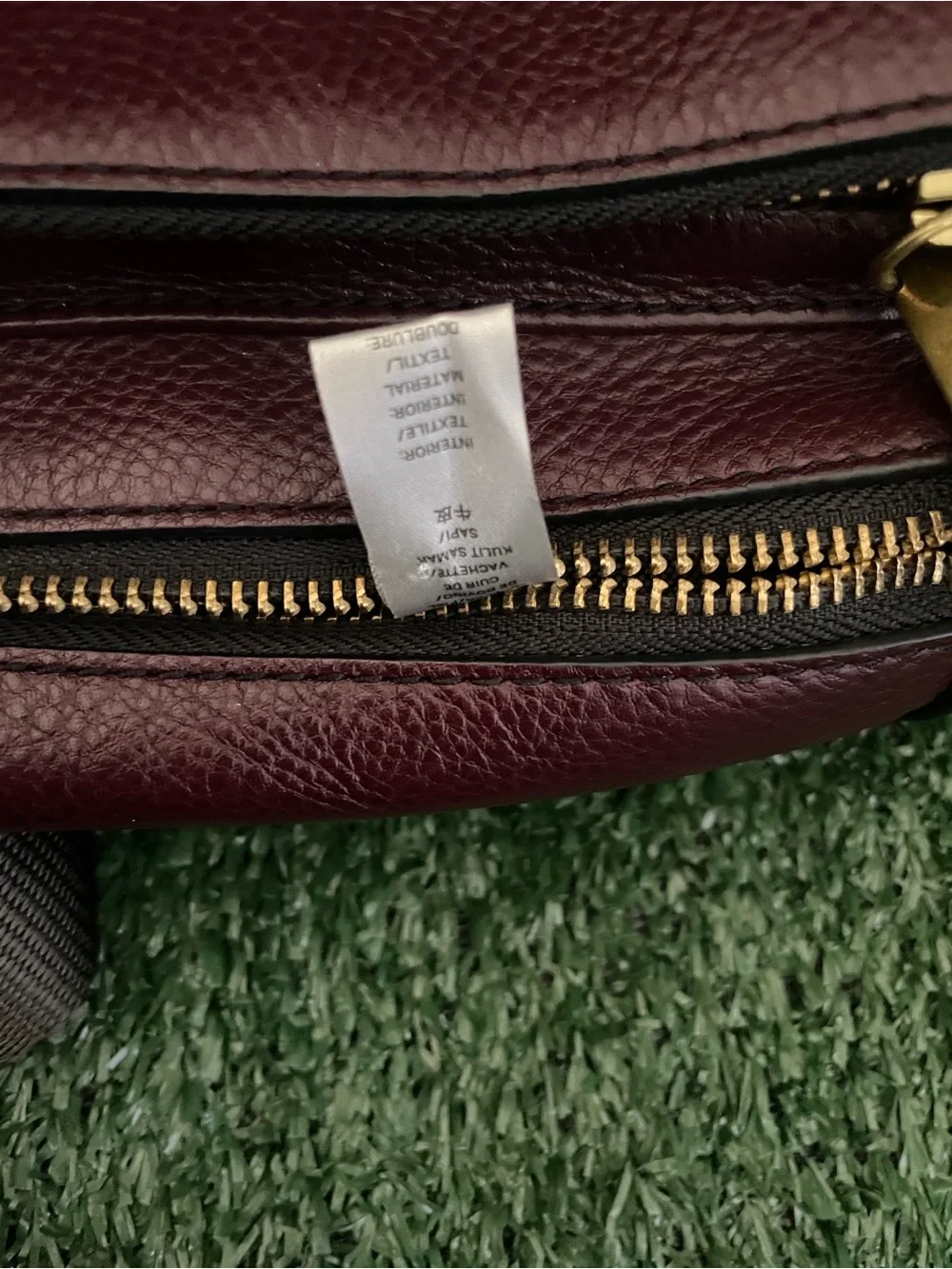 Fossil Dove Sling Pack ZB7836001 Burgundy Leather Crossbody Backpack